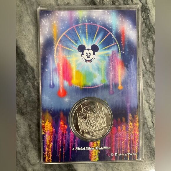 Disney California Adventure World of Color Nickel Silver Medallion - Picture 3 of 8